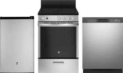 3 Piece Package Includes Refrigerator, Range And Dishwasher