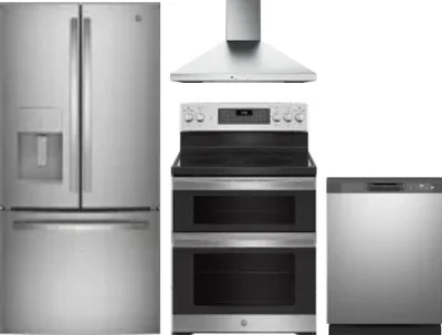 4 Piece Package Includes Refrigerator, Range, Hood And Dishwasher