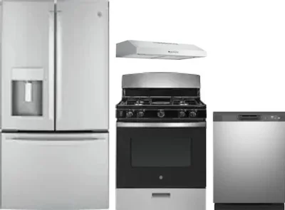 4 Piece Package Includes Refrigerator, Range, Hood And Dishwasher
