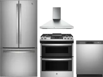 4 Piece Package Includes Refrigerator, Range, Hood And Dishwasher