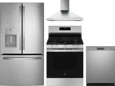 4 Piece Package Includes Refrigerator, Range, Hood And Dishwasher