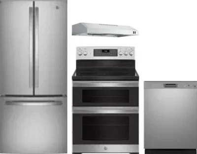 4 Piece Package Includes Refrigerator, Range, Hood And Dishwasher
