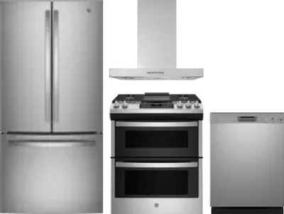 4 Piece Package Includes Refrigerator, Range, Hood And Dishwasher