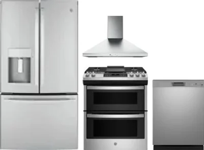 4 Piece Package Includes Refrigerator, Range, Hood And Dishwasher