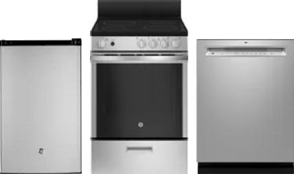 3 Piece Package Includes Refrigerator, Range And Dishwasher