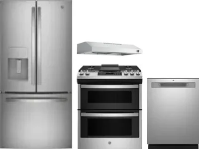 4 Piece Package Includes Refrigerator, Range, Hood And Dishwasher