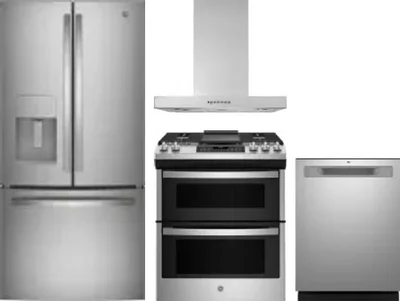 4 Piece Package Includes Refrigerator, Range, Hood And Dishwasher