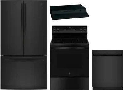 4 Piece Package Includes Refrigerator, Range, Hood And Dishwasher
