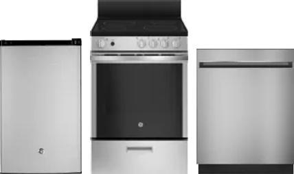 3 Piece Package Includes Refrigerator, Range And Dishwasher