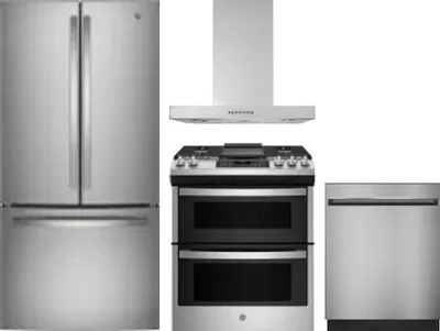 4 Piece Package Includes Refrigerator, Range, Hood And Dishwasher