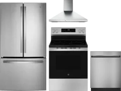 4 Piece Package Includes Refrigerator, Range, Hood And Dishwasher