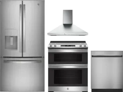 4 Piece Package Includes Refrigerator, Range, Hood And Dishwasher