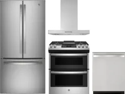 4 Piece Package Includes Refrigerator, Range, Hood And Dishwasher