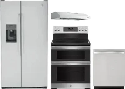 4 Piece Package Includes Refrigerator, Range, Hood And Dishwasher