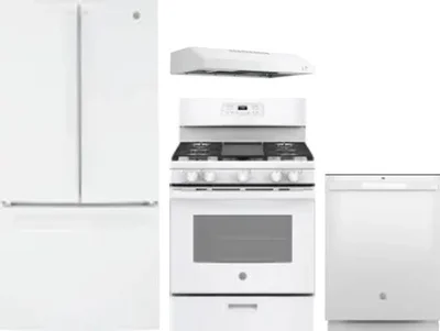 4 Piece Package Includes Refrigerator, Range, Hood And Dishwasher
