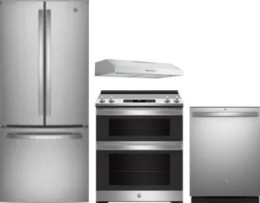 4 Piece Package Includes Refrigerator, Range, Hood And Dishwasher