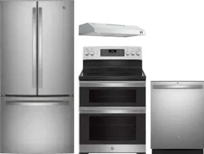 4 Piece Package Includes Refrigerator, Range, Hood And Dishwasher