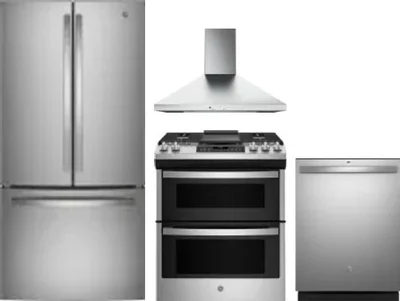 4 Piece Package Includes Refrigerator, Range, Hood And Dishwasher
