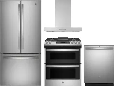 4 Piece Package Includes Refrigerator, Range, Hood And Dishwasher