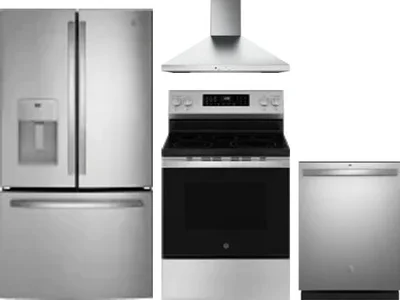 4 Piece Package Includes Refrigerator, Range, Hood And Dishwasher