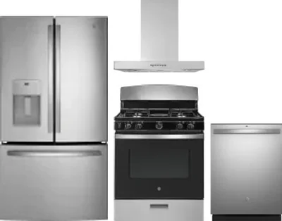 4 Piece Package Includes Refrigerator, Range, Hood And Dishwasher