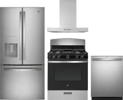 4 Piece Package Includes Refrigerator, Range, Hood And Dishwasher