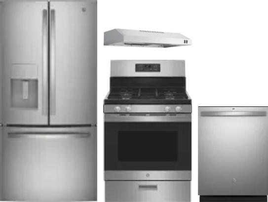 4 Piece Package Includes Refrigerator, Range, Hood And Dishwasher
