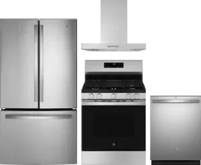 4 Piece Package Includes Refrigerator, Range, Hood And Dishwasher