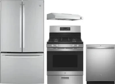 4 Piece Package Includes Refrigerator, Range, Hood And Dishwasher