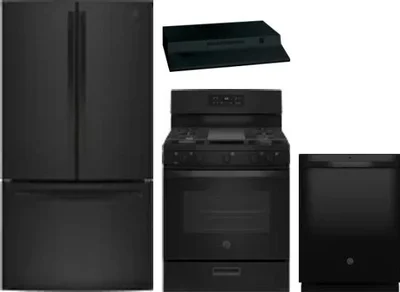 4 Piece Package Includes Refrigerator, Range, Hood And Dishwasher