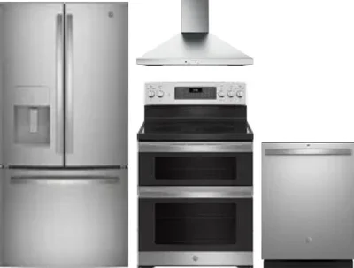 4 Piece Package Includes Refrigerator, Range, Hood And Dishwasher
