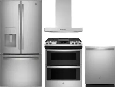 4 Piece Package Includes Refrigerator, Range, Hood And Dishwasher