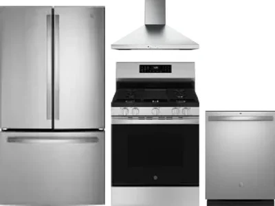 4 Piece Package Includes Refrigerator, Range, Hood And Dishwasher