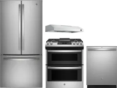 4 Piece Package Includes Refrigerator, Range, Hood And Dishwasher