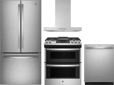 4 Piece Package Includes Refrigerator, Range, Hood And Dishwasher