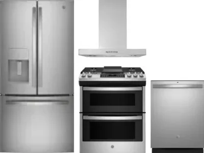 4 Piece Package Includes Refrigerator, Range, Hood And Dishwasher