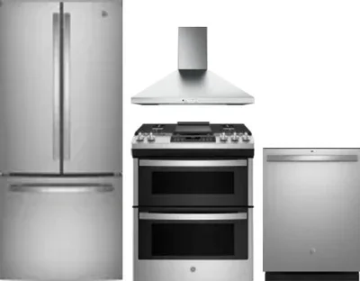 4 Piece Package Includes Refrigerator, Range, Hood And Dishwasher