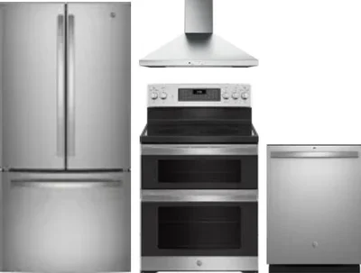 4 Piece Package Includes Refrigerator, Range, Hood And Dishwasher