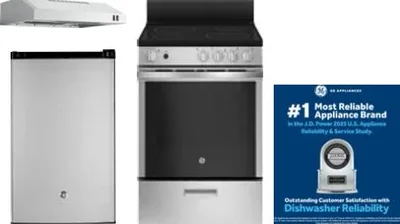 4 Piece Package Includes Refrigerator, Range, Hood And Dishwasher