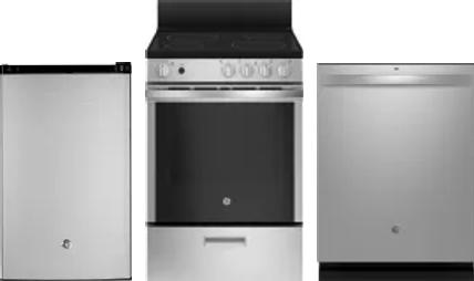 3 Piece Package Includes Refrigerator, Range And Dishwasher