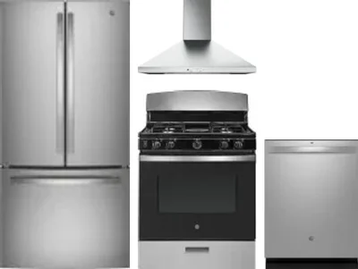 4 Piece Package Includes Refrigerator, Range, Hood And Dishwasher