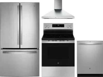 4 Piece Package Includes Refrigerator, Range, Hood And Dishwasher