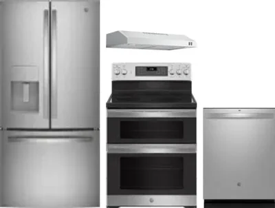 4 Piece Package Includes Refrigerator, Range, Hood And Dishwasher