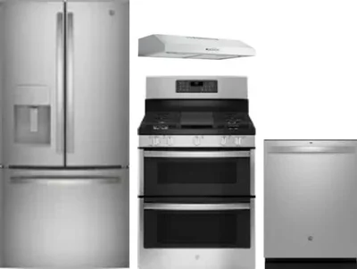 4 Piece Package Includes Refrigerator, Range, Hood And Dishwasher