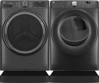 Side by Side Washer & Dryer Set on Risers