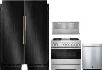 5 Piece Package Includes Refrigerator, Freezer, Range, Hood And Dishwasher