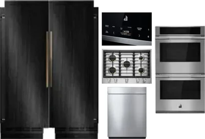 6 Piece Package Includes Refrigerator, Freezer, Cooktop, Wall Oven, Microwave And Dishwasher