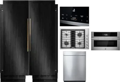 6 Piece Package Includes Refrigerator, Freezer, Cooktop, Wall Oven, Microwave And Dishwasher