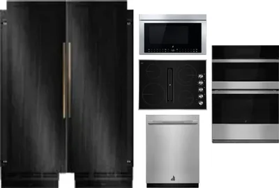 6 Piece Package Includes Refrigerator, Freezer, Cooktop, Wall Oven, Microwave And Dishwasher