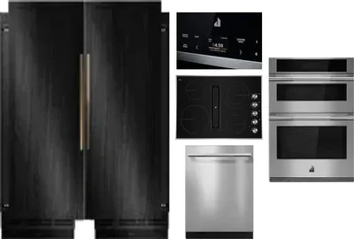 6 Piece Package Includes Refrigerator, Freezer, Cooktop, Wall Oven, Microwave And Dishwasher